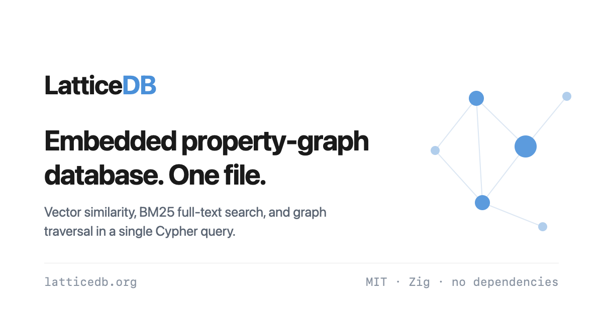latticedb website preview